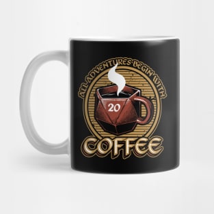 RPG - All adventures begin with coffee Mug